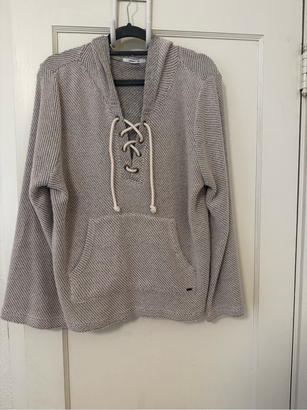 NWOT O’Neil Lace-Up Knit Sweater Hoodie